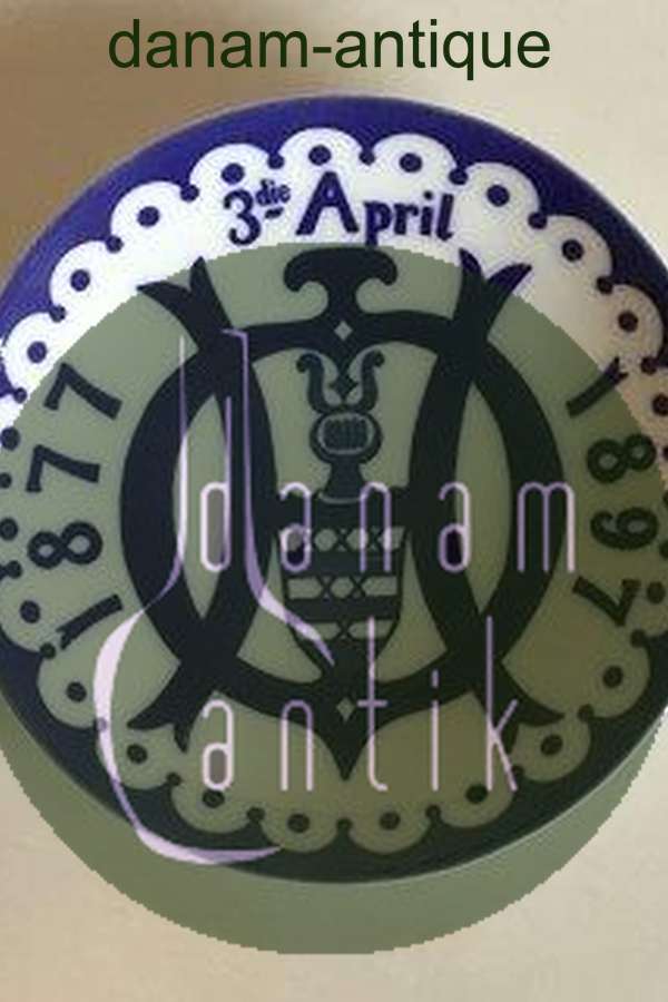 Royal Copenhagen Mindeplatte fra 1897 Unika RC-CM8U