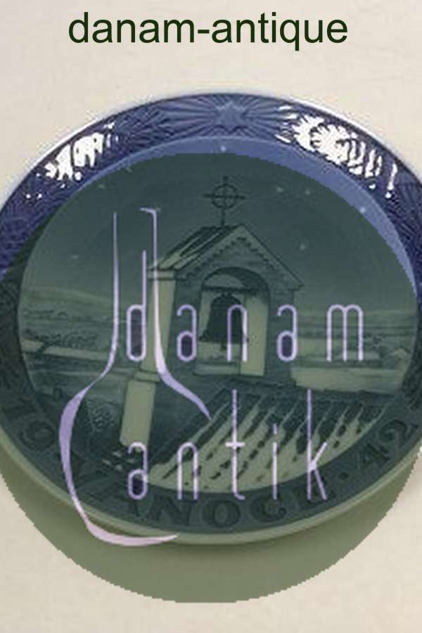 Royal Copenhagen Juleplatte fra 1942 med tjekkisk indskription "Vanoce"