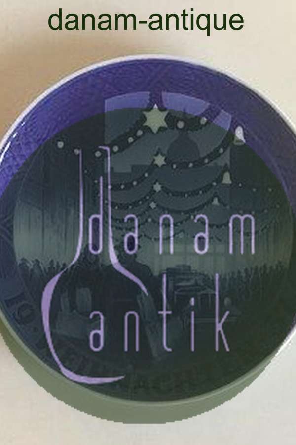 Royal Copenhagen Juleplatte fra 1937 med Tysk indskription "Weihnachten"