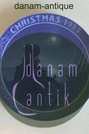 Royal Copenhagen Juleplatte fra 1927 med Engelsk indskription "Christmas"