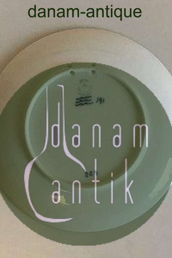 Royal Copenhagen Juleplatte fra 1925 med Tysk indskription "Weihnachten"