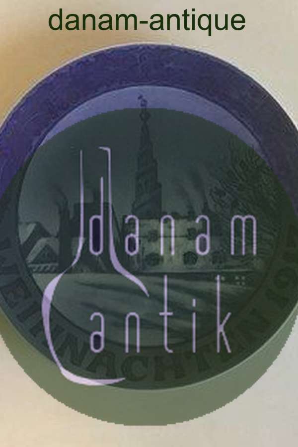 Royal Copenhagen Juleplatte fra 1917 med Tysk indskription "Weihnachten"