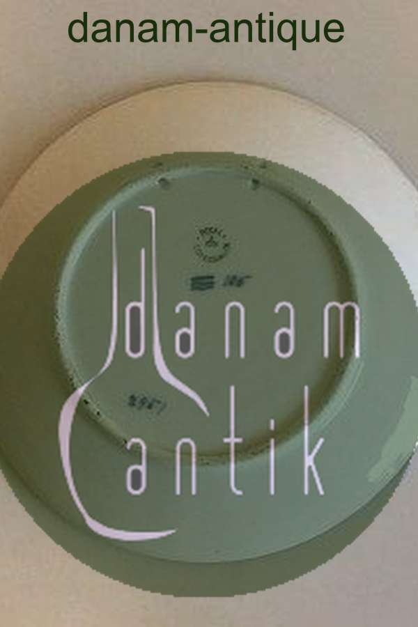 Royal Copenhagen Juleplatte fra 1915 med Tysk indskription "Weihnachten"