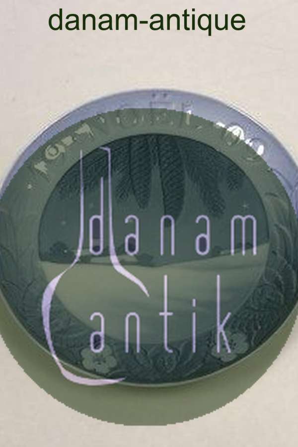 Royal Copenhagen Juleplatte fra 1909 med Fransk indskription "Noel"