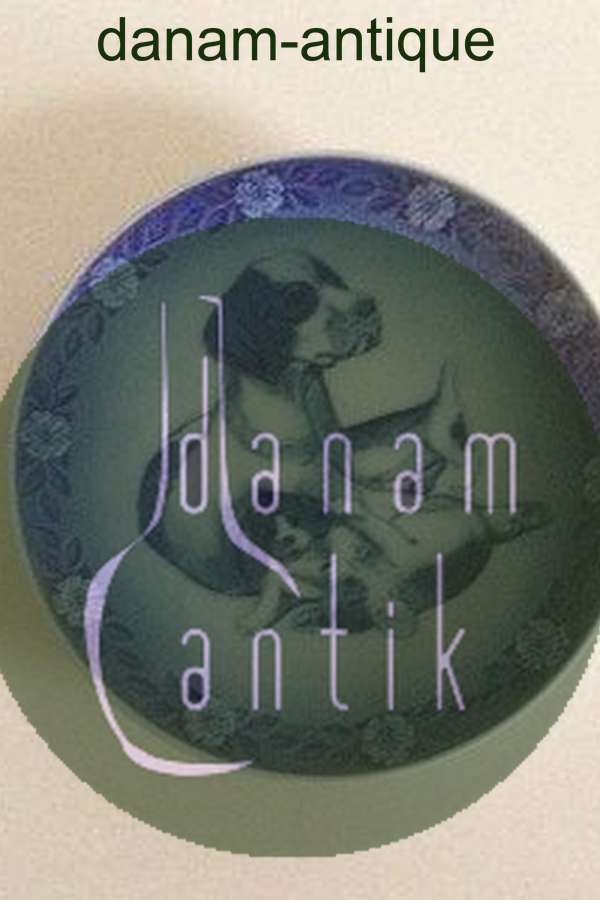 Royal Copenhagen Kgl Mors Days Platte fra 1986 hunde motiv