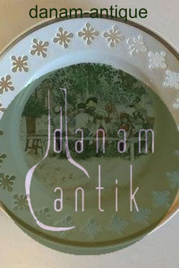 Bing og Grøndahl Carl Larsson platte "Frokost under det store birketræ" Serie 1, Nr. 2, 1977