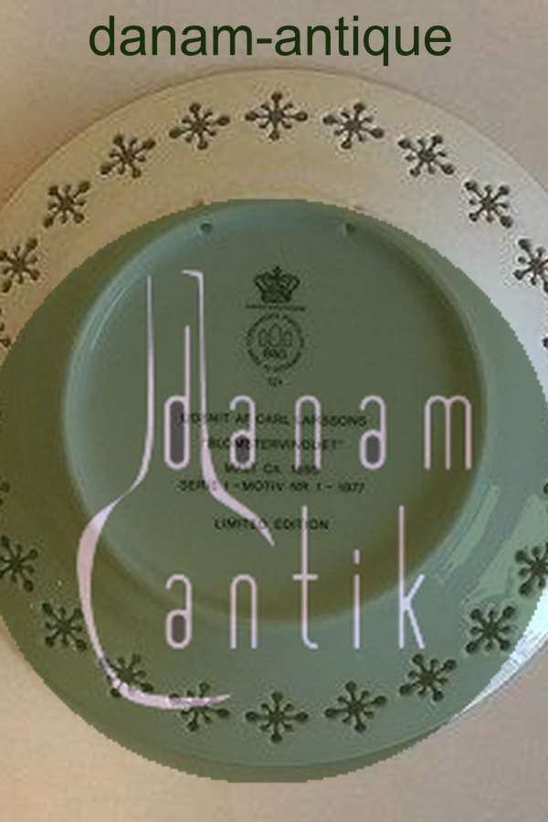 Bing & Grøndahl Carl Larsson platte "Blomstervinduet" Serie 1, Nr. 1, 1977