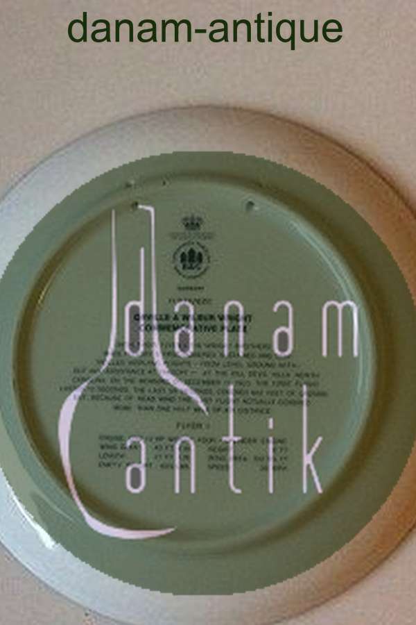 Bing & Grøndahl SAS Orville & Wilbur Wright Mindeplatte