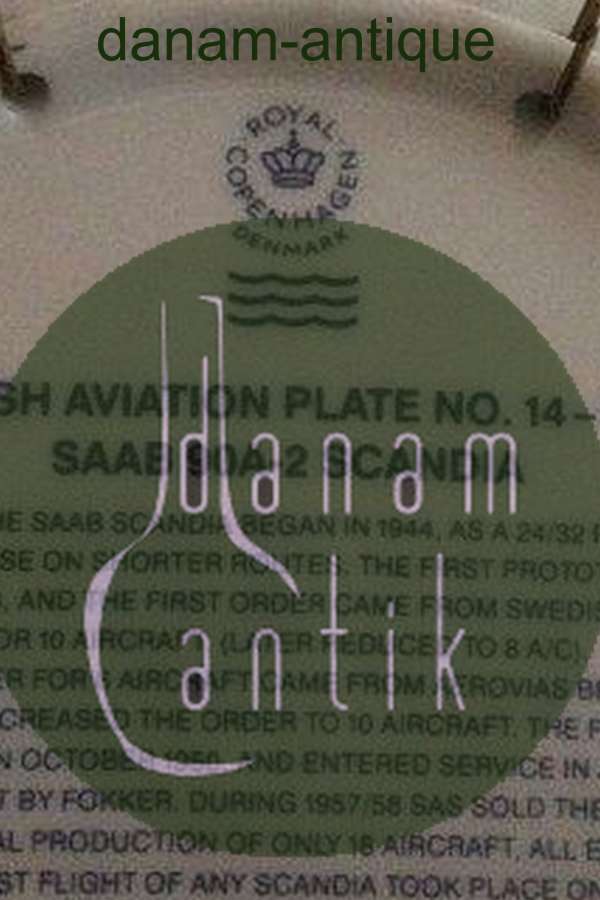 Royal Copenhagen SAS Flyver Platte No 14 1989