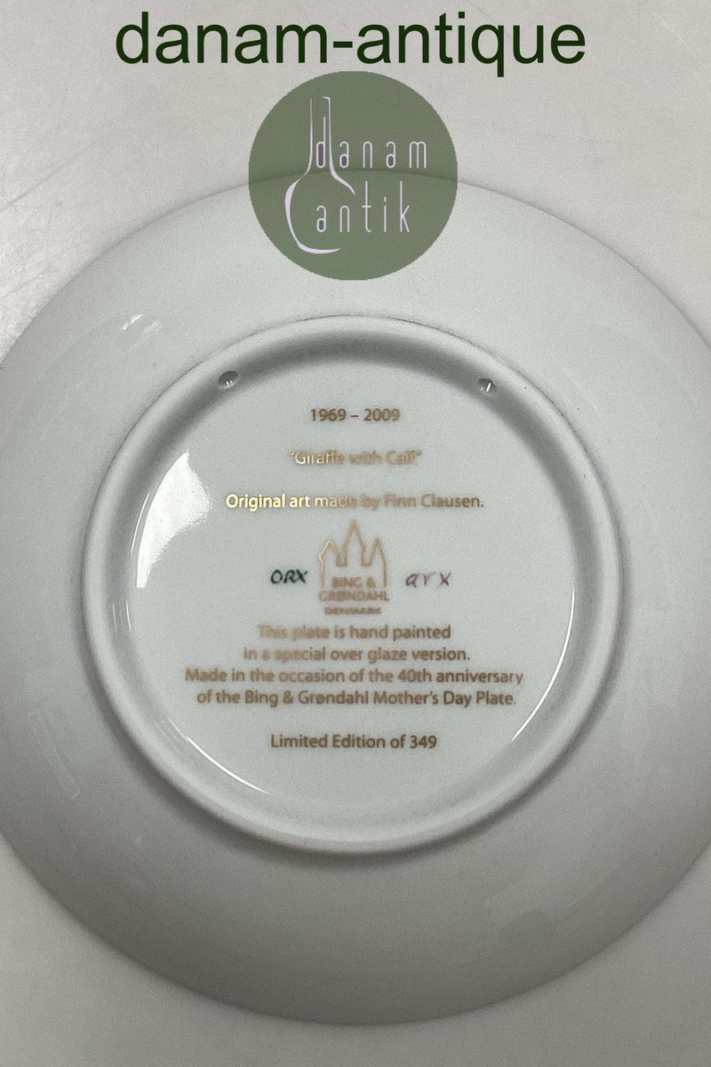 Bing og Grøndahl Mors Dags Platte i overglasur fra 2009