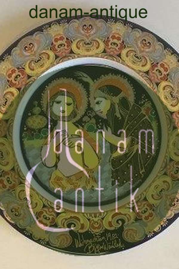 Bjørn Wiinblad Rosenthal Juleplatte fra 1982