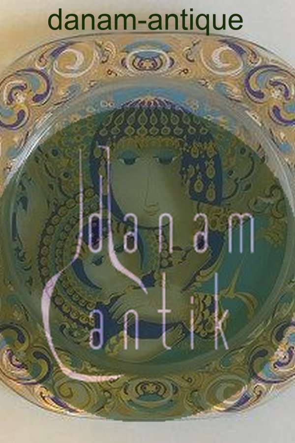 Bjørn Wiinblad Rosenthal Studio-Line Juleplatte i Glas fra 1976