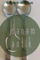 ジョージ ジェンセン スターリングシルバー レリーフ サラダセット No 132