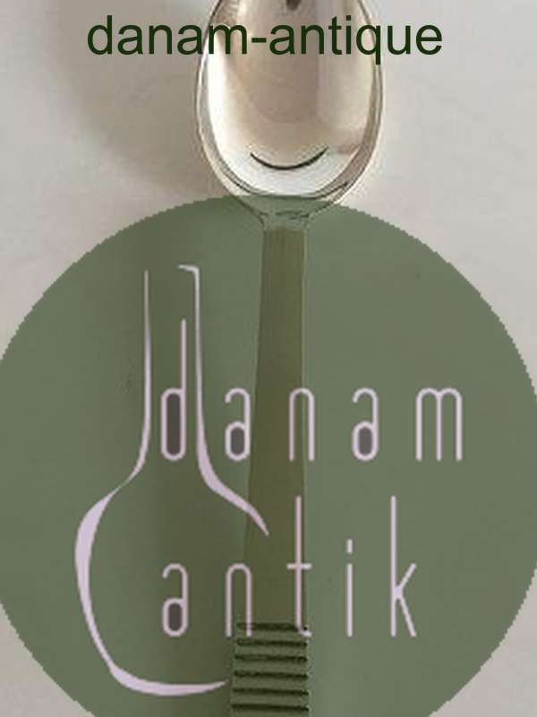 Georg Jensen Sterling Sølv Relief Stor Spiseske No 001A