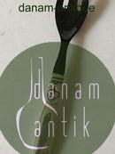 Georg Jensen Kaktus Sterling Sølv Gaffel med sort plastik