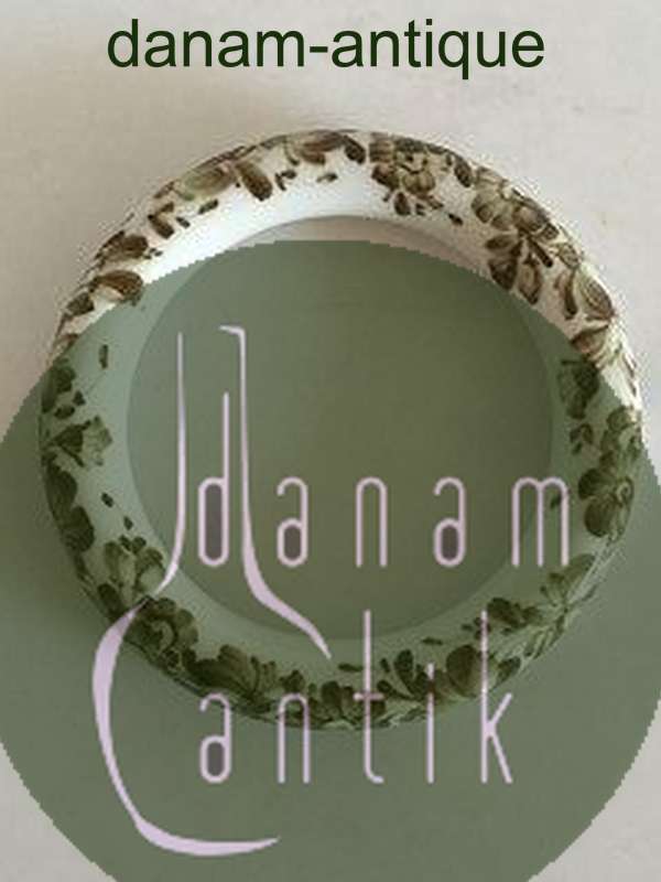 Royal Copenhagen Porcelæn Armring med Blomstermotiv