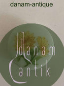 Royal Copenhagen Porcelænsknap med Håndmalet Blomstermotiv