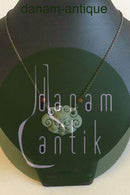 ロイヤルコペンハーゲン Arje Griegstデザインの磁器製ペンダント。アントン・ミケルセンによるスターリングシルバー