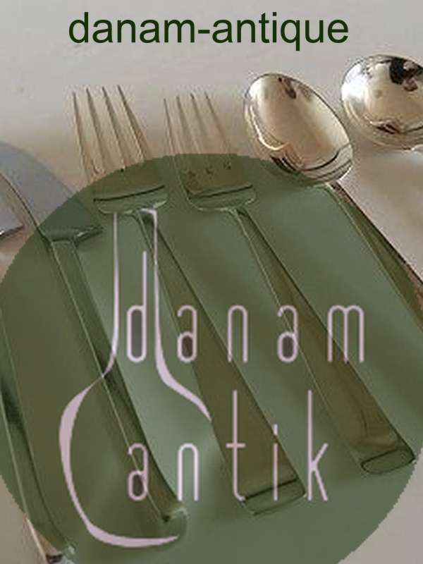 Georg Jensen Sterling Silber Margrethe Besteck Set für 5 Personen. 38 Teile.