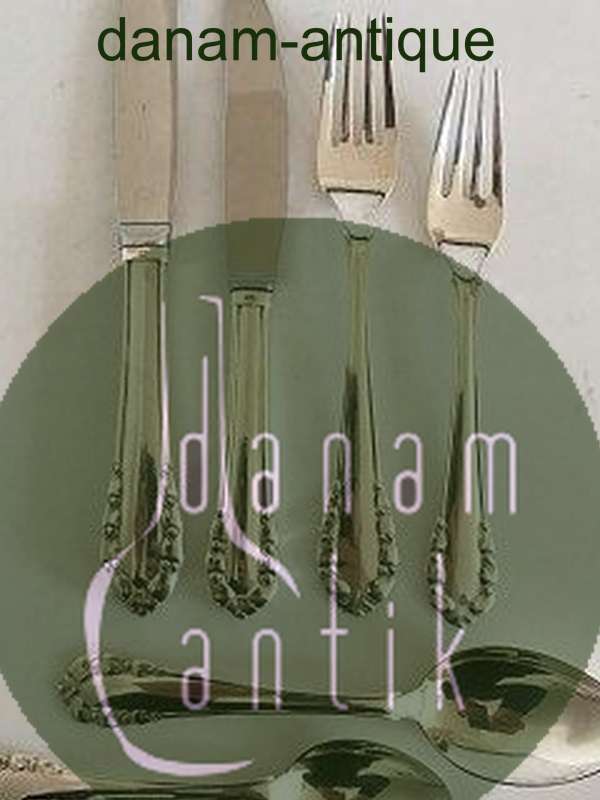 &quot;Maiglöckchen&quot; Georg Jensen Sterling Silber Besteckset für 12 Pers. 72 Teile