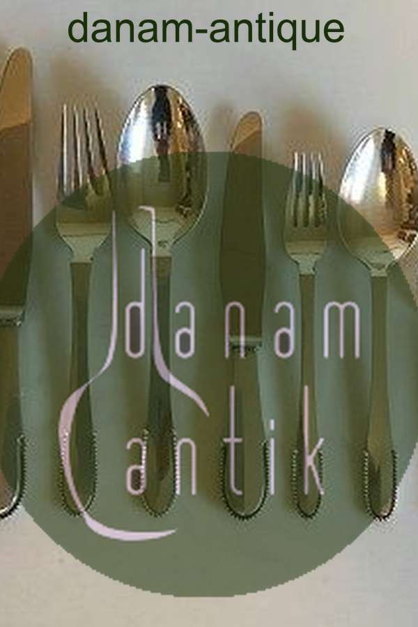 Georg Jensen Sterling Silber Kugelbesteck für 12 Personen, 84 Teile