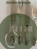 Georg Jensen Konge Sterling Sølv Bestik sæt til 6 personer 42 dele med gamle stempler