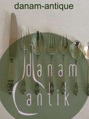 Georg Jensen King Sterling Silber Besteck Set 56 Teile mit alten Briefmarken