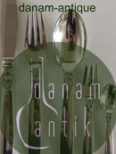 Georg Jensen Sterling Sølv Kaktus Bestiksæt til 12 Pers. 60 Dele