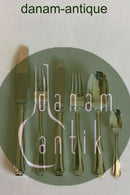 Georg Jensen Sterling Silber Besteckset mit doppeltem Besatz für 12 Personen. 72 Teile.