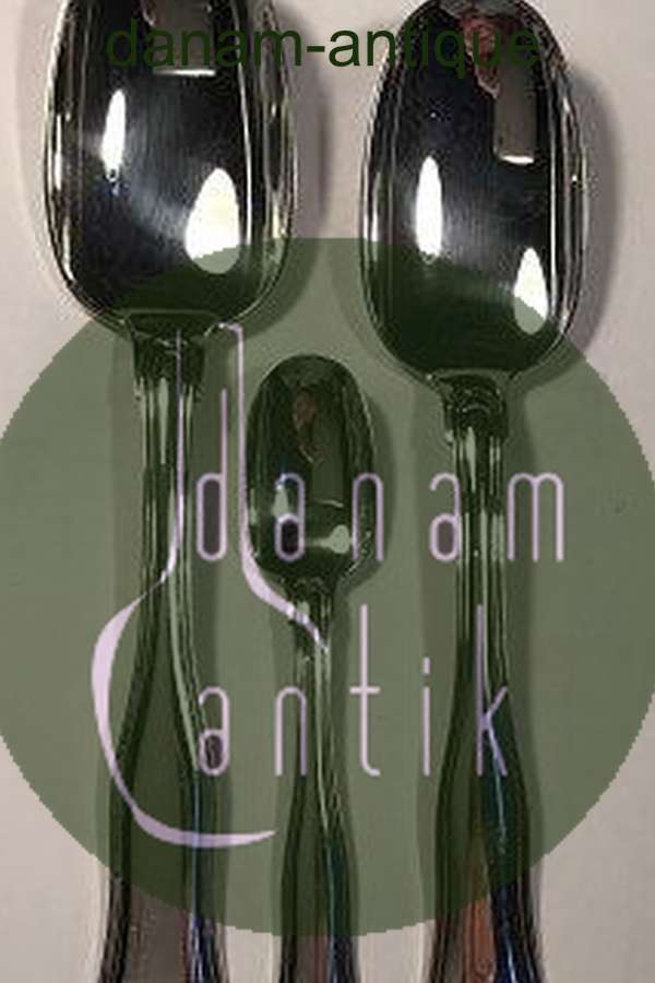 Georg Jensen Sterling Silber Double Rifle Set für 12 Personen. 96 Teile.