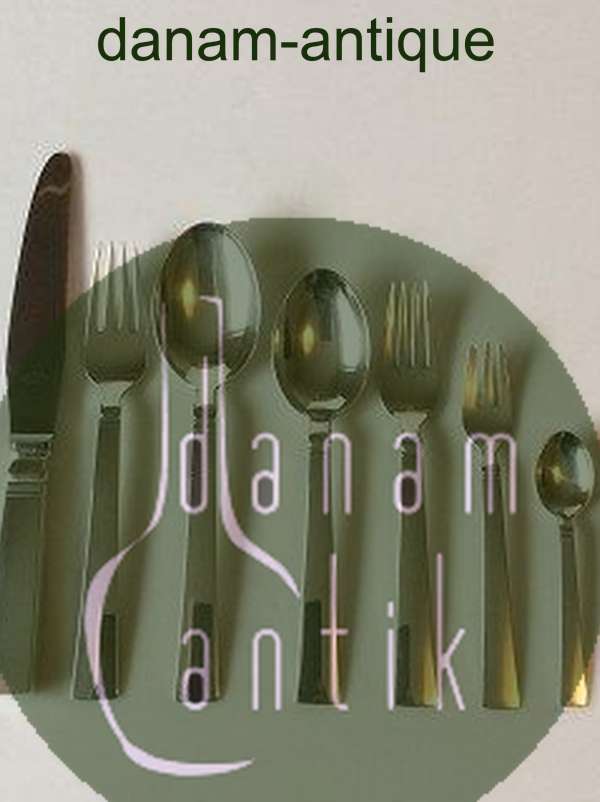 Georg Jensen Block Sterling Silber Ess- und Trinkbesteck 42-teilig