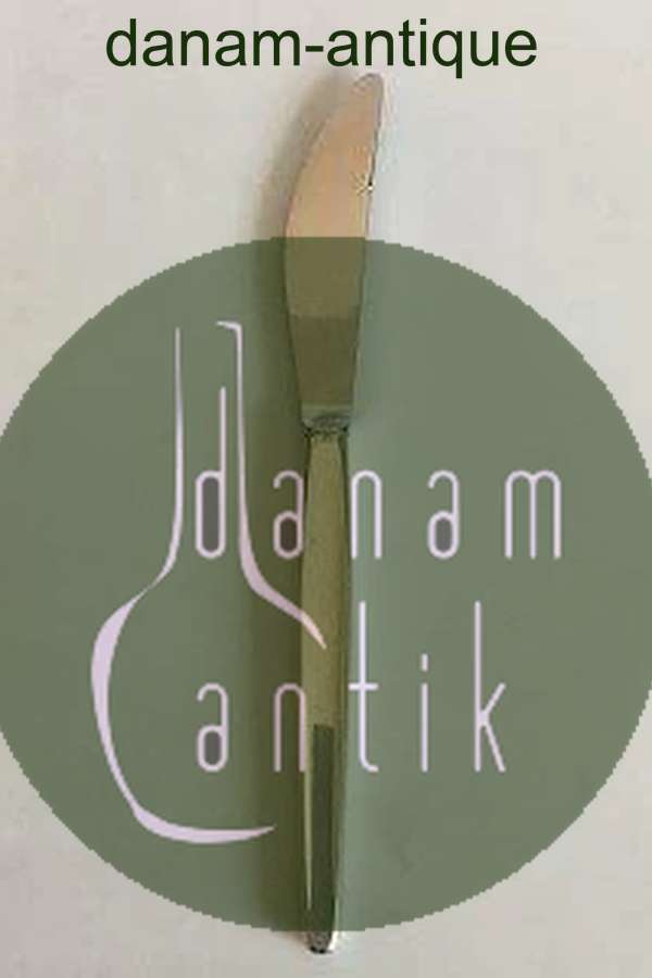 Georg Jensen Sterling Silver Cypress Luncheon Knife with Grill Blade No 024