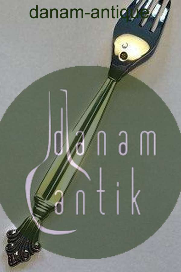 Georg Jensen Sølv Dronning Barnegaffel No 082