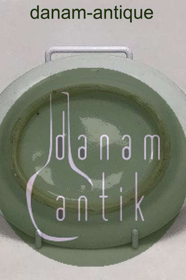 Kinesisk canton porcelæn (gold & green) ovalt fad.