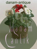 皇家哥本哈根2008年人物装饰品篮子与圣诞玫瑰编号520