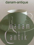 Bjørn Wiinblad for Rosenthal Hvid Espressokop med dekoreret underkop