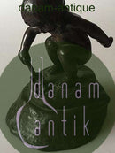 Adda Bonfils Bronce Figurine of a Girl with shovel