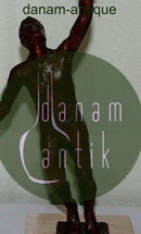 Royal Copenhagen Bronze statuette Sterett-Gittings Kelsey Tennis spiller fra 1976