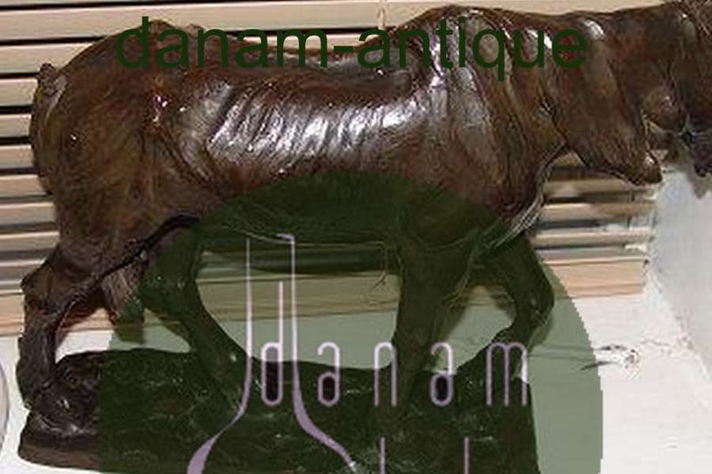 Carl Johan Bonnesen Stor Bronze Figur af Hest fra L. Rasmussen Bronze Støberi Kjøbenhavn