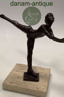 Royal Copenhagen Bronze statuette Sterett-Gittings Kelsey Kunstskøjteløber fra 1976