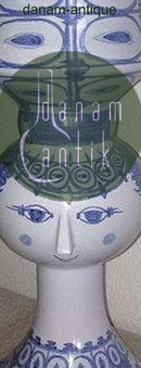 Bjørn Wiinblad Kvindehoved vase V42 fra 1987