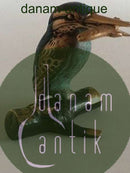 Stiig Kalsing Bronze Figur af Isfugl med Fisk