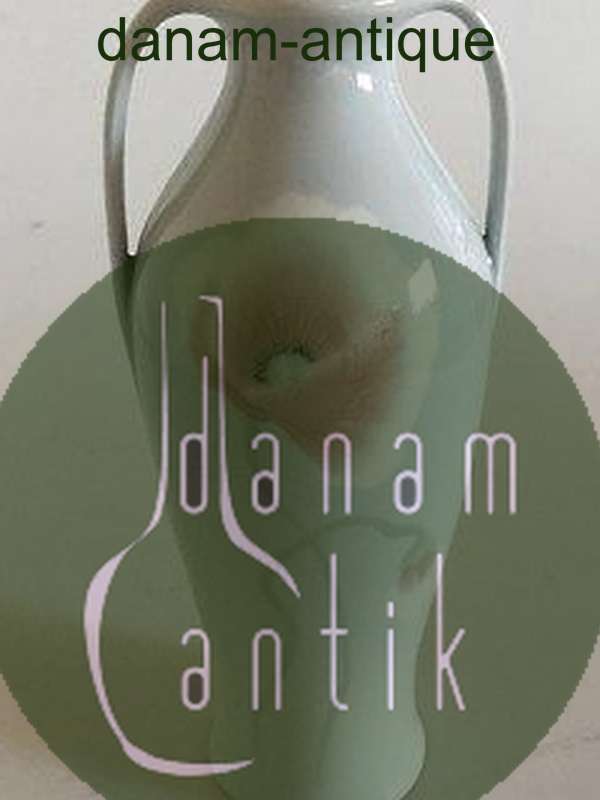 Heubach Art Nouveau To hanket Vase med Valmue Motiv