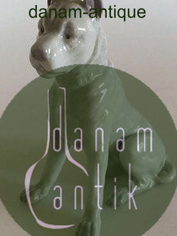 Heubach Porcelæns Figurine af Hund