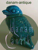 约翰内斯-汉森 蓝色釉面陶器中的鸟图