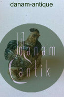 Gudrun Lauesen Stoneware figurine of 2 chickens