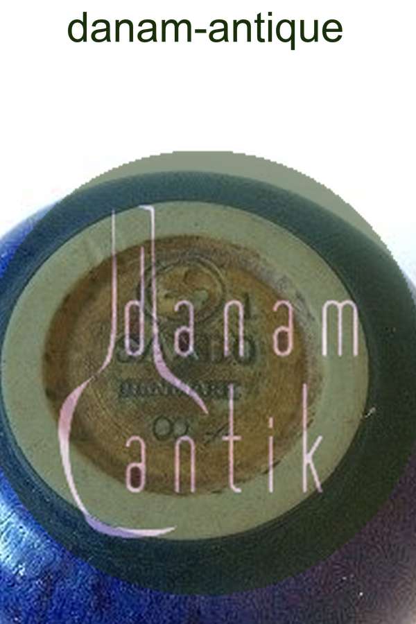 Saxbo vase i blå glasur no. 1