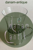 Just Andersen/Holmegaard Zinnbecher mit Glaseinsatz Nr. 1289