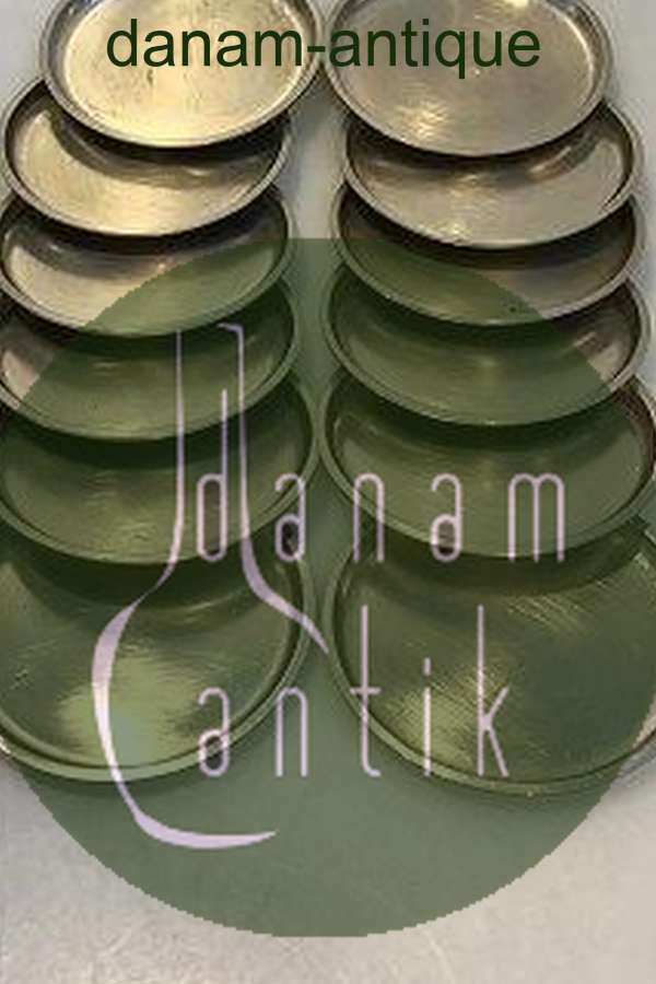 Just Andersen Pewter Glas Coasters No 2387 Set of 12