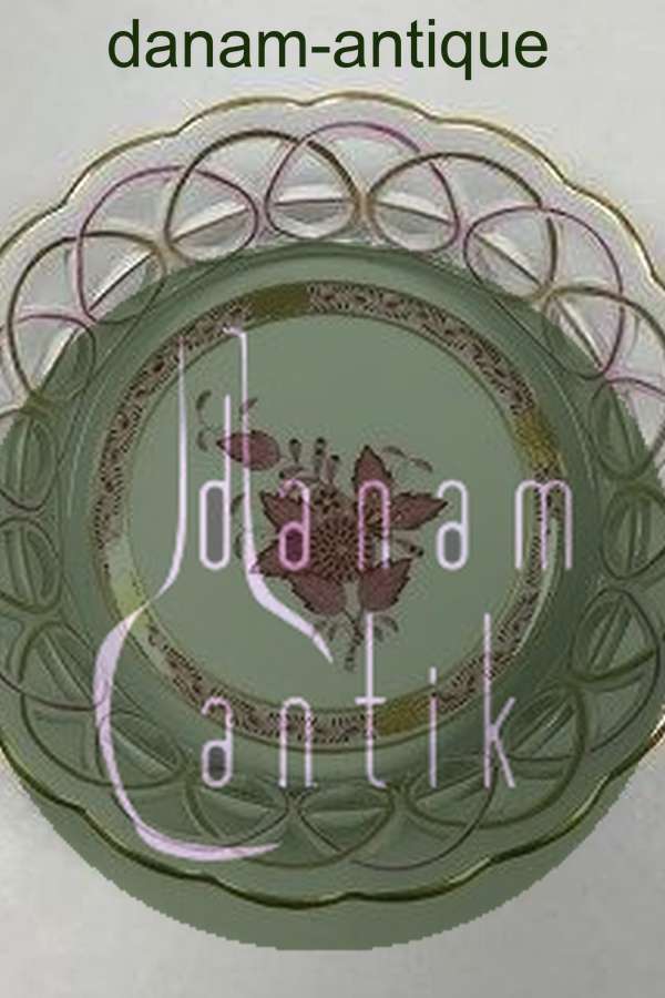 Herend Hungary Apponyi Purpur Brødbakke/Frugtkurv No 7404